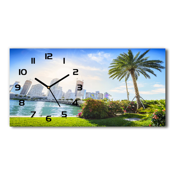 Horizontal wall clock Miami USA