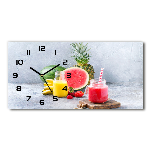 Horizontal wall clock Fruit cocktail