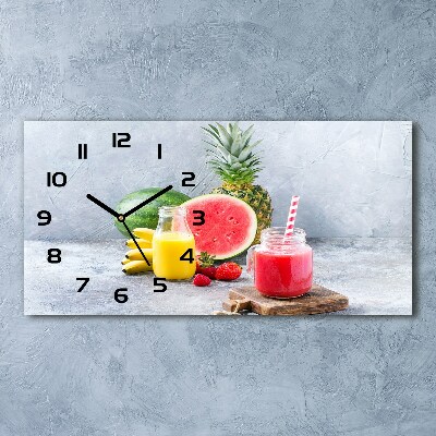 Horizontal wall clock Fruit cocktail