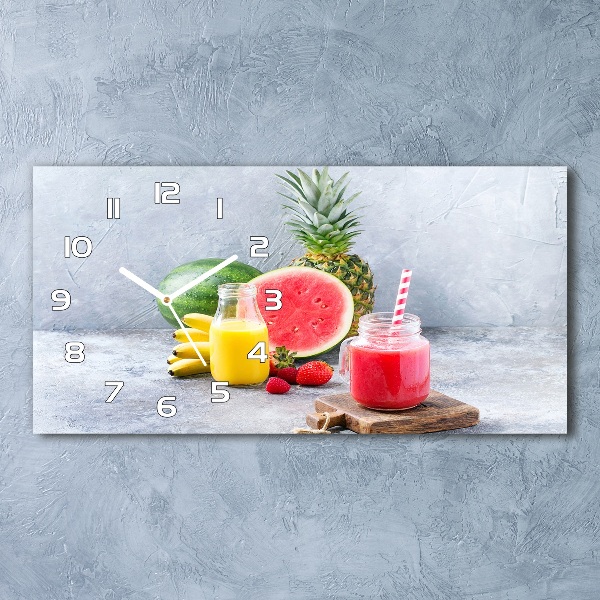 Horizontal wall clock Fruit cocktail