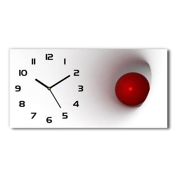 Horizontal wall clock Abstraction of the ball