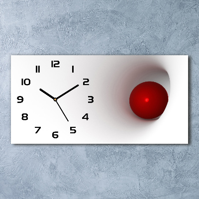 Horizontal wall clock Abstraction of the ball