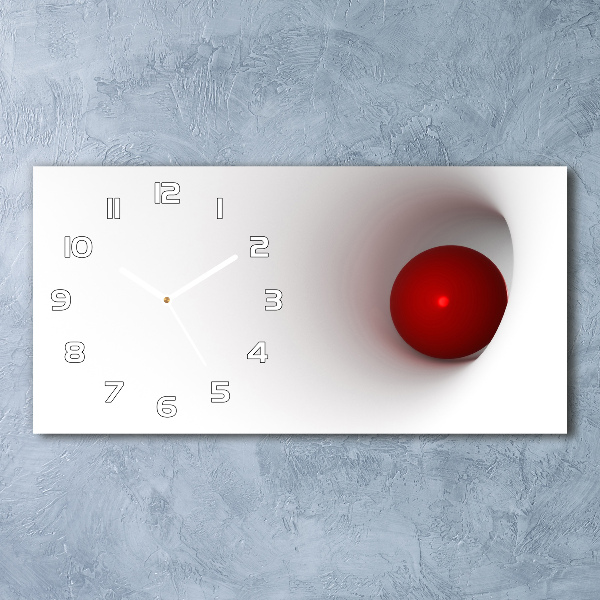 Horizontal wall clock Abstraction of the ball