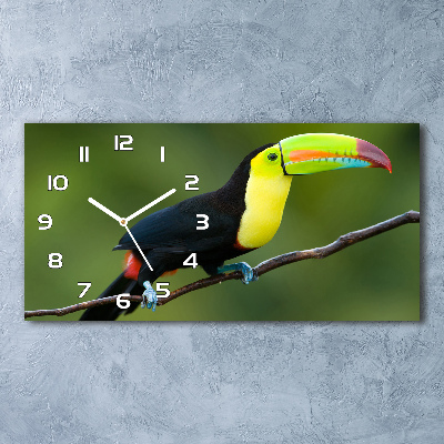 Horizontal wall clock Toucan