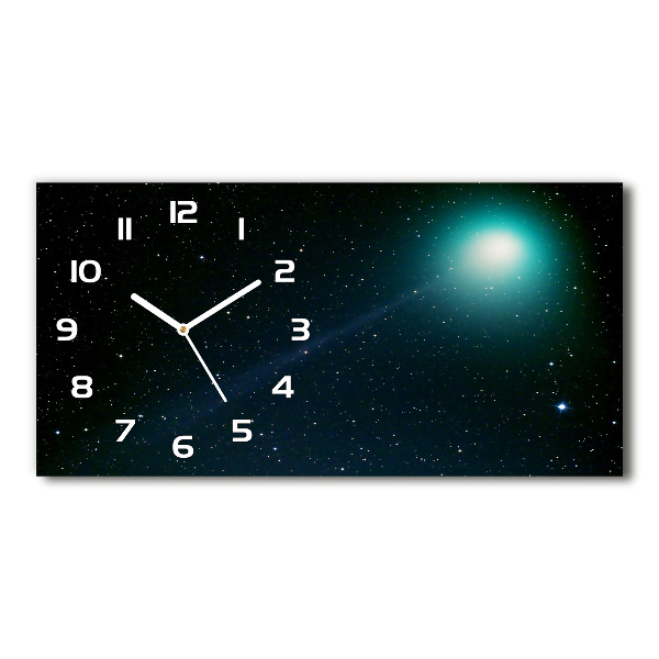 Horizontal rectangular wall clock Galaxy