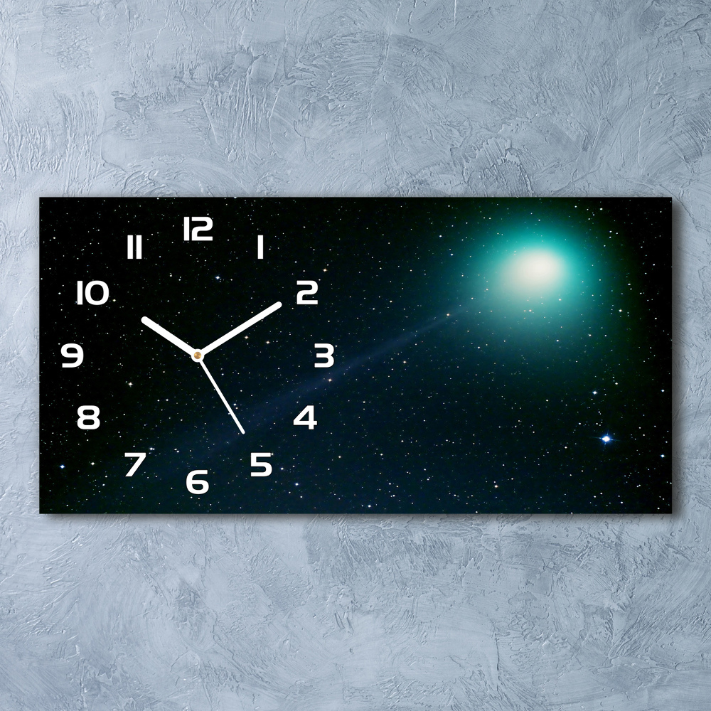 Horizontal rectangular wall clock Galaxy