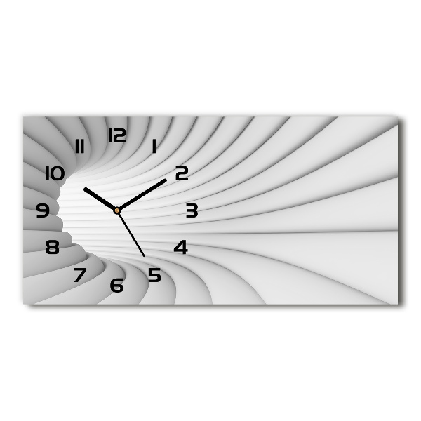 Horizontal wall clock Tunnel abstraction