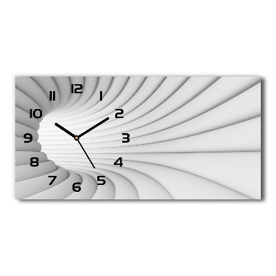 Horizontal wall clock Tunnel abstraction