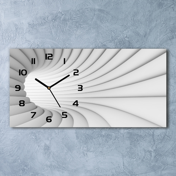 Horizontal wall clock Tunnel abstraction