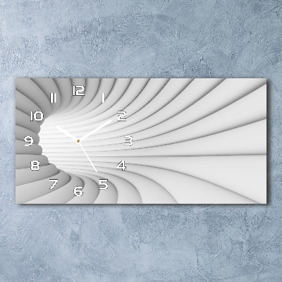 Horizontal wall clock Tunnel abstraction