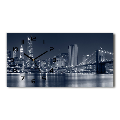 Horizontal wall clock Manhattan New York