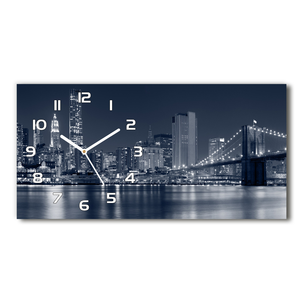 Horizontal wall clock Manhattan New York