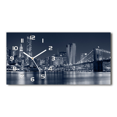 Horizontal wall clock Manhattan New York