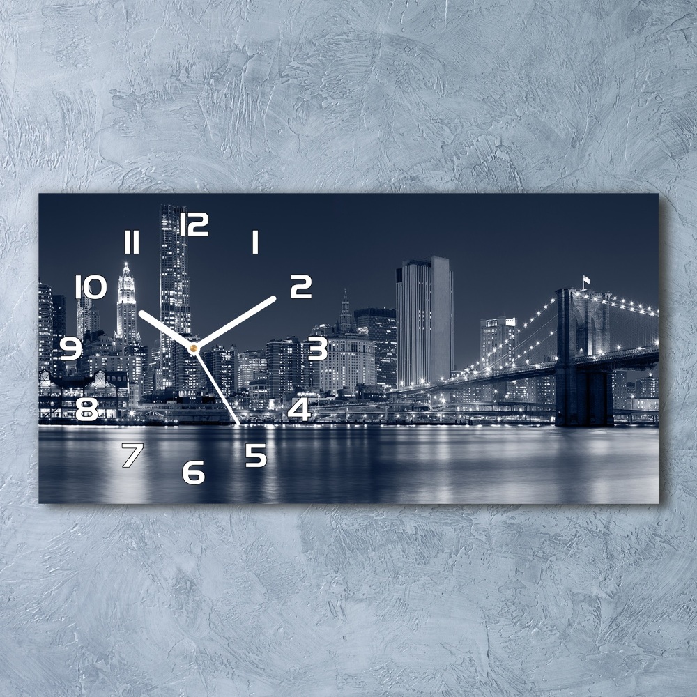 Horizontal wall clock Manhattan New York