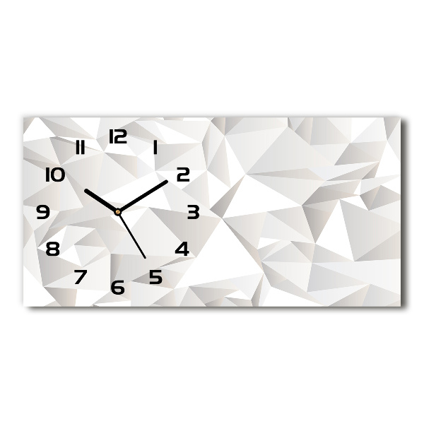 Horizontal rectangular wall clock Abstract background