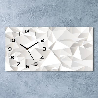 Horizontal rectangular wall clock Abstract background