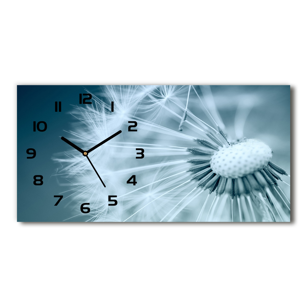 Horizontal wall clock Dandelion