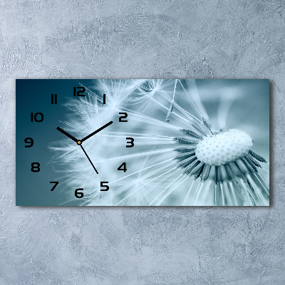 Horizontal wall clock Dandelion