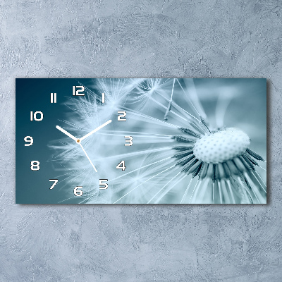 Horizontal wall clock Dandelion