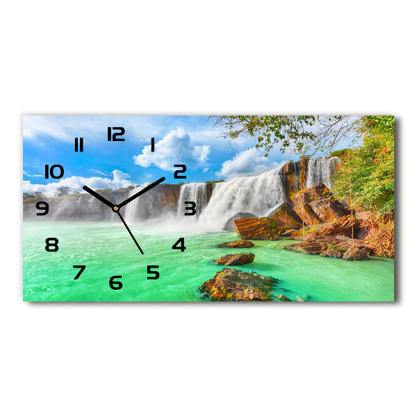 Horizontal wall clock Cascade