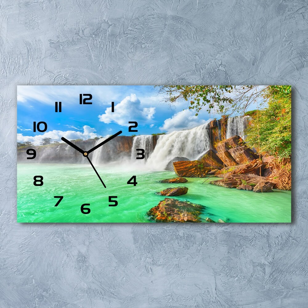 Horizontal wall clock Cascade