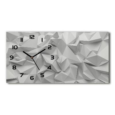 Horizontal wall clock 3D abstraction