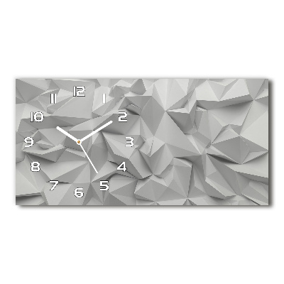 Horizontal wall clock 3D abstraction