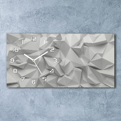 Horizontal wall clock 3D abstraction