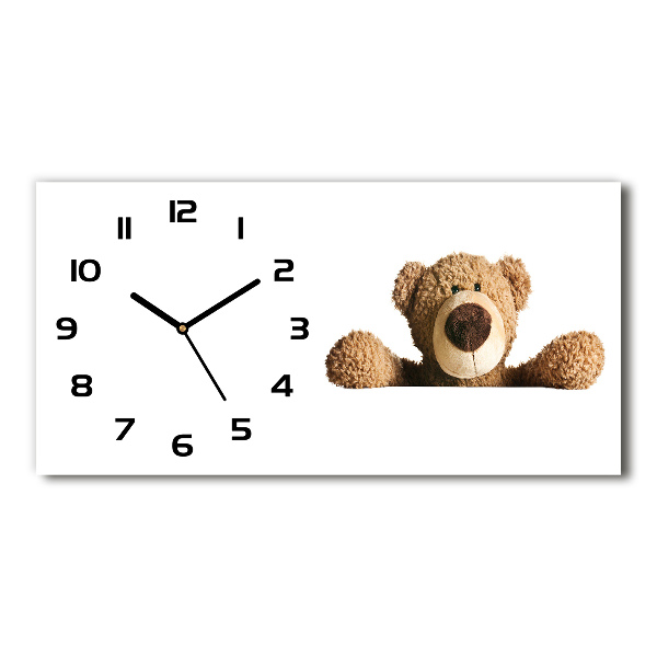 Horizontal wall clock Teddy bear