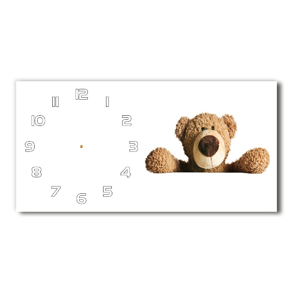 Horizontal wall clock Teddy bear