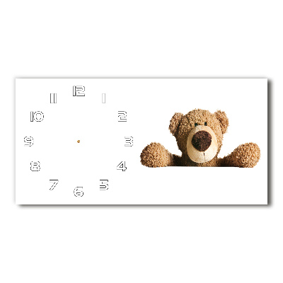 Horizontal wall clock Teddy bear