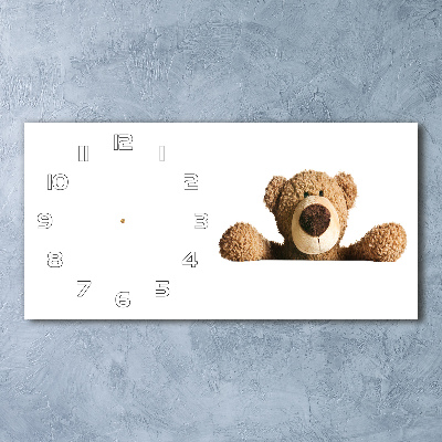 Horizontal wall clock Teddy bear