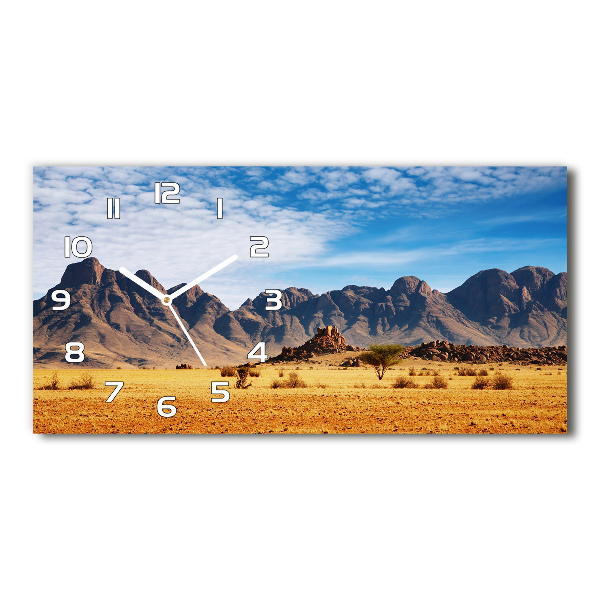 Horizontal wall clock Rocks in Namibia