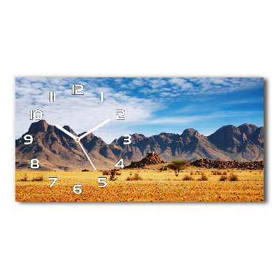 Horizontal wall clock Rocks in Namibia