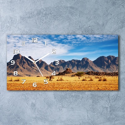 Horizontal wall clock Rocks in Namibia