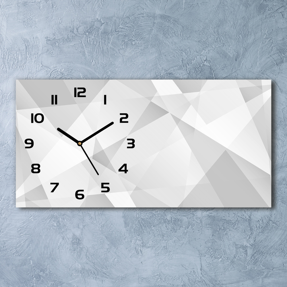 Horizontal rectangular wall clock Abstraction Background