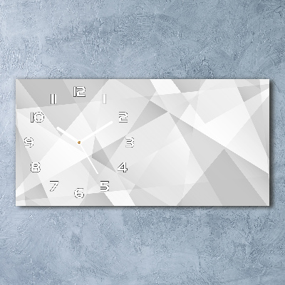 Horizontal rectangular wall clock Abstraction Background