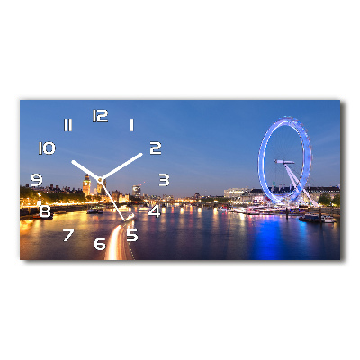 Horizontal rectangular wall clock London Eye London