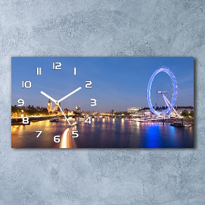 Horizontal rectangular wall clock London Eye London