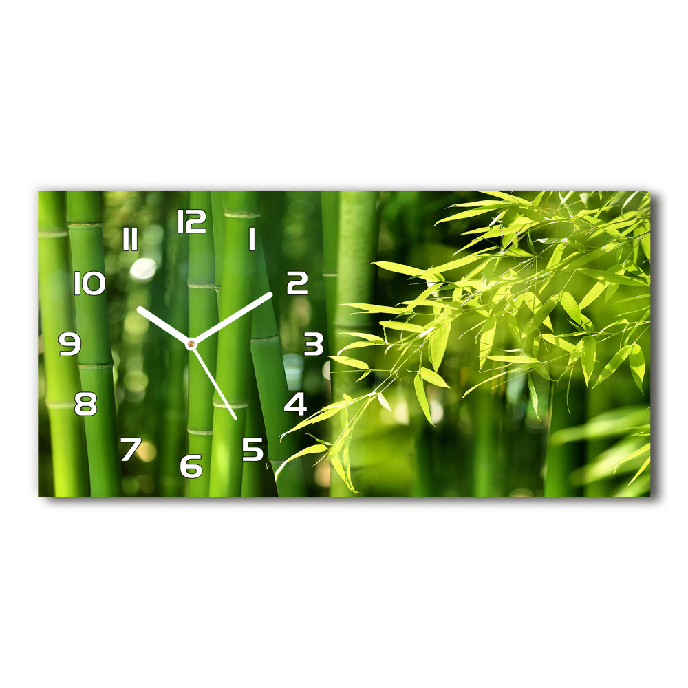 Horizontal wall clock Bamboo