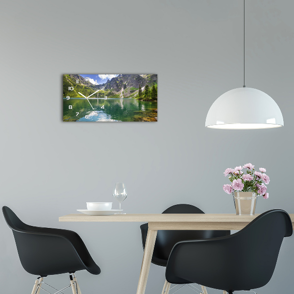 Horizontal rectangular wall clock Morskie Oko Tatry