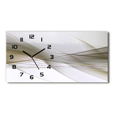 Horizontal rectangular wall clock Abstraction