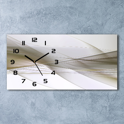 Horizontal rectangular wall clock Abstraction