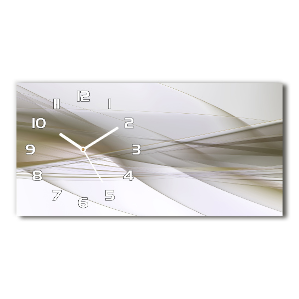 Horizontal rectangular wall clock Abstraction