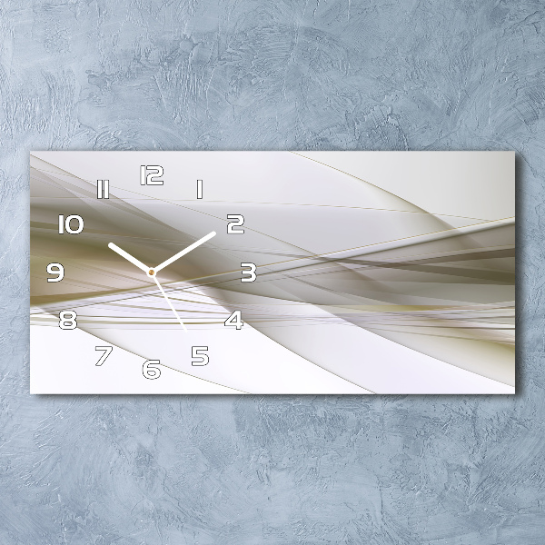 Horizontal rectangular wall clock Abstraction