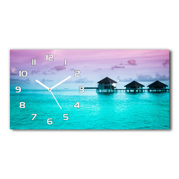 Horizontal wall clock Bungalowy by the water