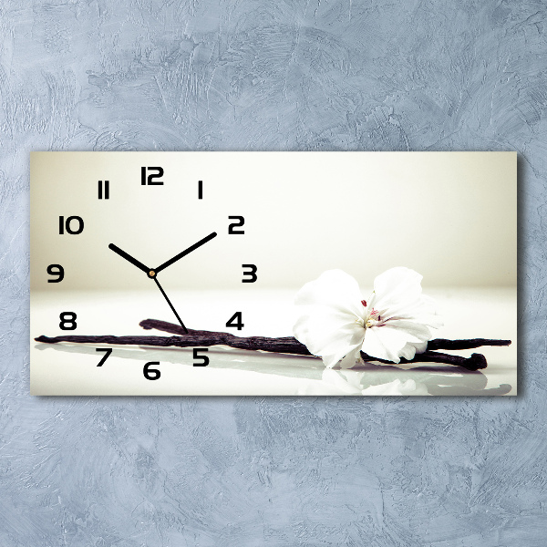 Horizontal rectangular wall clock Vanilla chick