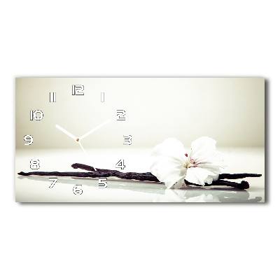 Horizontal rectangular wall clock Vanilla chick