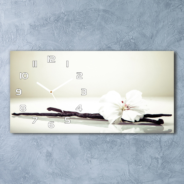 Horizontal rectangular wall clock Vanilla chick