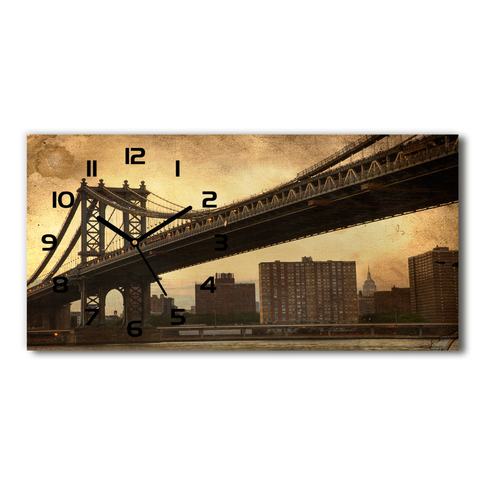 Horizontal wall clock Manhattan New York